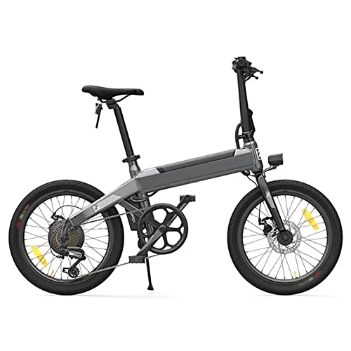 Electric Bike : FMOPQ Foldable Electric Bike 20'' CST Tire Urban E-Bike IPX7 250W Motor 25km / H Removable Battery Electric Bicycle (Color : White) (Dark Grey)