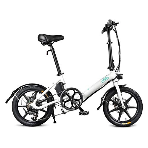 Electric Bike : Foldable electric bike e-bike with three-stage automatic switching with LED front light for adults, FIIDO D3s Ebike Pure Electric, riding, three electric driving modes, speed 25 KM / 250 W. D3s 7.8 Wei