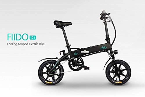 Electric Bike : Folding Electric Bicycle 250W motor 25km / h Max Speed Electric Bike for commuting, trip, shopping, exerciseBlack\White