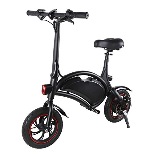Electric Bike : Folding Electric Bicycle, 350w 25km / H Waterproof Electric BikeWith 14 Inch Wheels, 36v / 10ah Rechargeable Battery, Power Assist ModesSaddle AdjustableThree Working Modes, All Terrain Cycling E-Bike