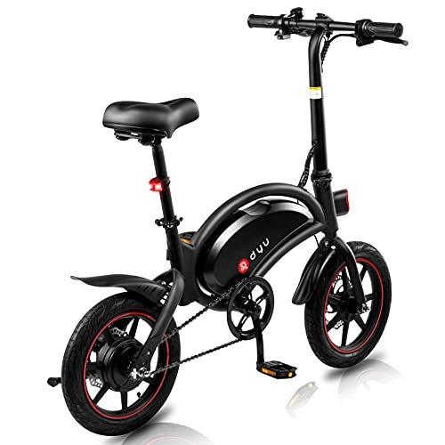 Electric Bike : Folding Electric Bicycle, Electric Bike 250W Motor, 14-inch Tires Mountain Bike, 3-Working Modes Adjustment, Central Shock Absorber, Outdoor Cycling Travel Commuting E-bike