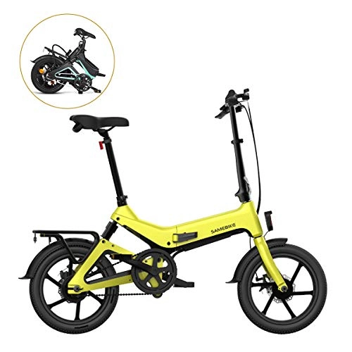 Electric Bike : Folding Electric Bicycle SAMEBIKE JG7186 250W 7.5Ah / 36V Lithium Battery City Motor Electric Bike with 16 Tire