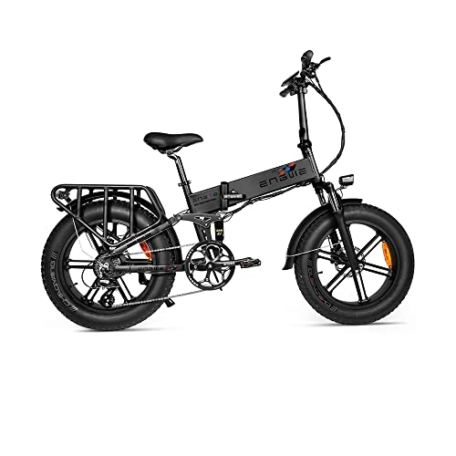 Electric Bike : Folding Electric Bike 20 Inch, 48V 12.8Ah Removable Battery, Fat E-bike High Performance Full Suspension
