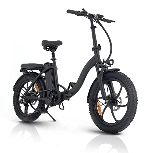 Electric Bike : Folding Electric Bike, 20 inch E-bike with Pedal Assist, 3 Riding Modes Electric Bicycle with 48V 10AH Removeable Battery, 250W Electric Bike for Adults, Shimano 7 Speed
