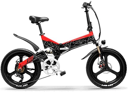 Electric Bike : Folding Electric Bike, 20 Inch Speed Men And Women Road Bike Small Portable Ultra Light Double Shock Absorption for Adult Men And Women