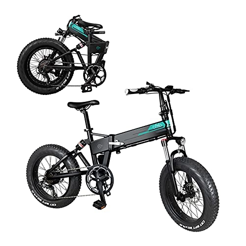 Electric Bike : Folding Electric Bike Ebike for Adults, 20 Inch 48V 500W, Max 50Km / H, Resistance 130Km 12.8Ah, LCD Display, With Thick Adult 3-Speed Tires (Delivered In 7 Days)