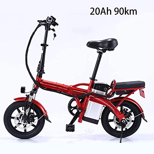 Electric Bike : Folding Electric Bike for Adults 14 Inches 48V Removable Lithium Battery Bicycle for Rider Office Worker Maximum Load 150Kg 40 / 50km, 5