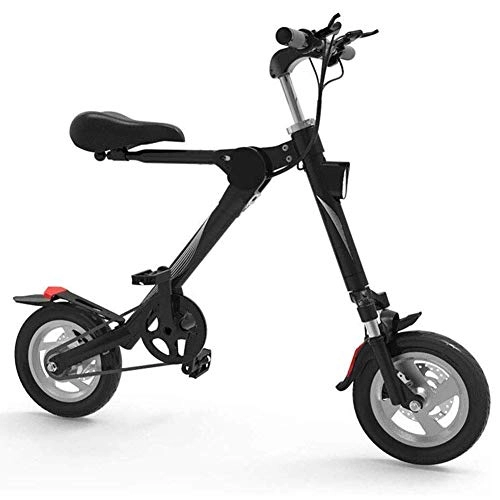 Electric Bike : Folding Electric Bike, Mini Foldable Electric bicycle Weight 14KG Full Charge 25 KM Range Especially for Mobility Assistance Travel jianyu