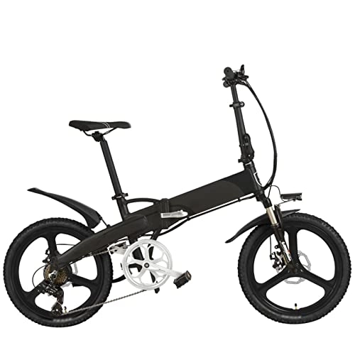 Electric Bike : Folding Electric Bikes for Adults 20 Inch Electric Bicycle 400W Powerful Motor, 48V 14.5Ah Hidden Battery, Lcd Display With 5 Level Assist (Color : Grey 10.4Ah)
