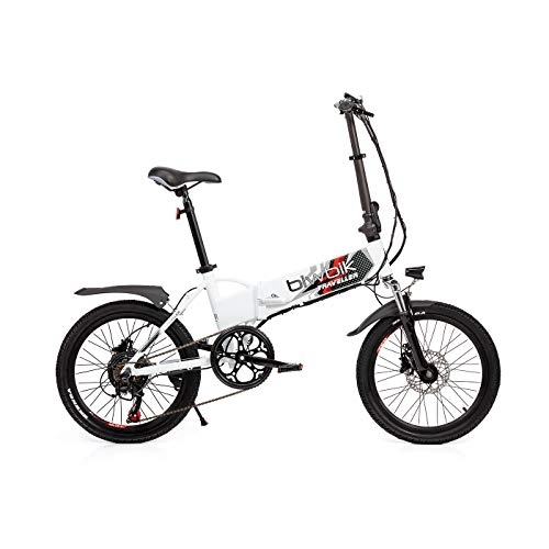 Electric Bike : Folding Electric Mod Bike 36V / 12Ah Lithium Ion Traveler Battery , unisex adult, BLANC BATTERIE 12Ah
