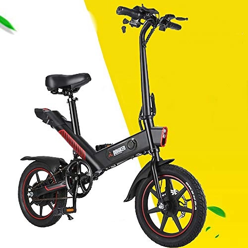 Electric Bike : Freego Electric Bike for Adults, Foldable Electric Bicycle Commute Ebike with 350W Motor, 14 inch 36V E-bike with 10.0Ah Lithium Battery, City Bicycle Max Speed 25 km / h, Power Assist Electric Bicycle