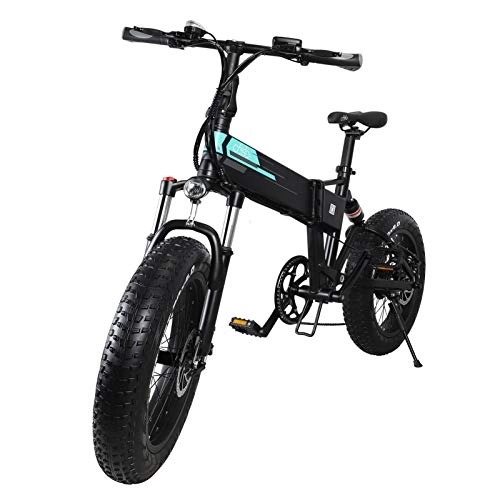 Electric Bike : Frolada Foldable Rechargeable Electric Cycling Folding Bike, Winter Hybrid Adult And Teenager, Bicycle Outdoor Sports Mountain Bike Vehicle All-Terrain Bike 3 Gears Voltage 36V Black