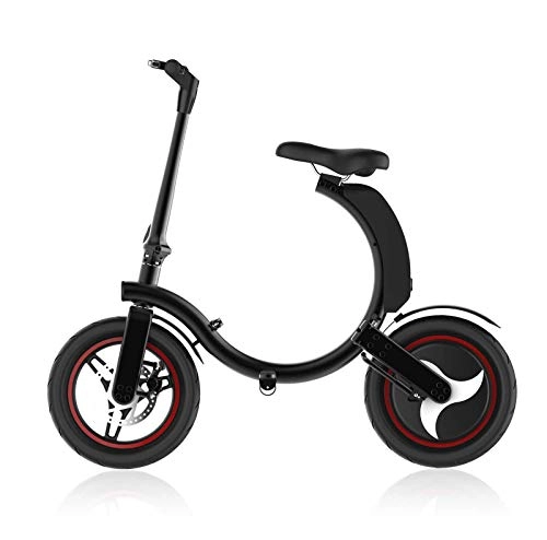 Electric Bike : FUJGYLGL 2 Wheel Adult Electric Bicycle，Urban Commuter Folding E-bike, Max Speed 30km / h, 450W / 36v Charging Lithium Battery，14" Super Lightweight Bike