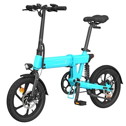 Electric Bike : Fy-Light Aluminum Electric Bicycle - Waterproof Three-stage Folding Electric Bike with Three Working Modes Built-in Removable Lithium Battery