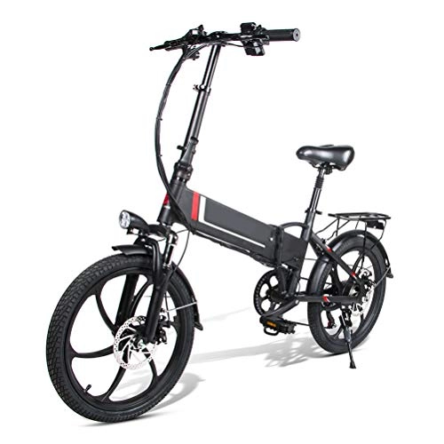 Electric Bike : Fy-Light Folding Bikes - 20LVXD30 Electric Moped Bicycle 20 Rechargeable Folding E-bike with 350W Motor Remote Control
