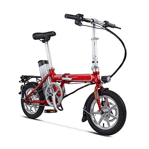 Electric Bike : FZYE 14 inch Folding Electric Bikes, 48V 10A 250W Adult Bicycle Aluminum alloy Bike Sports Outdoor Cycling