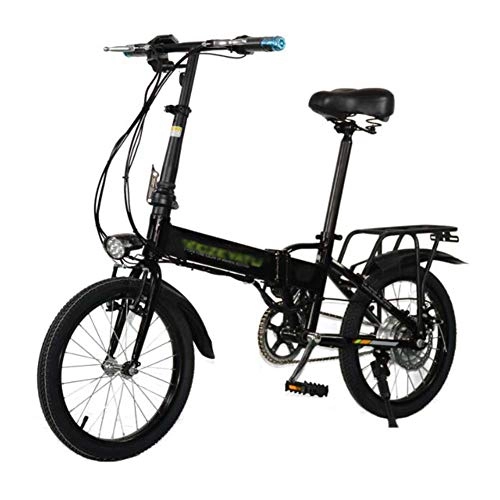 Electric Bike : FZYE 18 Inch Electric Bikes, Portable Folding Bicycle 48V9A Aluminum Alloy Adult Bike Sports Outdoor