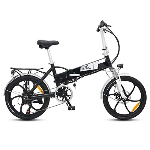 Electric Bike : FZYE 20 inch Electric Bikes Bicycle, 48V10.4A Folding Bikes LCD display Adult Bikes aluminum alloy frame Sports Outdoor Cycling, Black