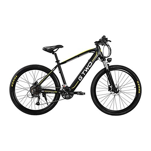 Electric Bike : G Two 27.5" Electric Mountain Bike with Removeable In-Frame 9.6Ah Battery and 250W Motor(Black)