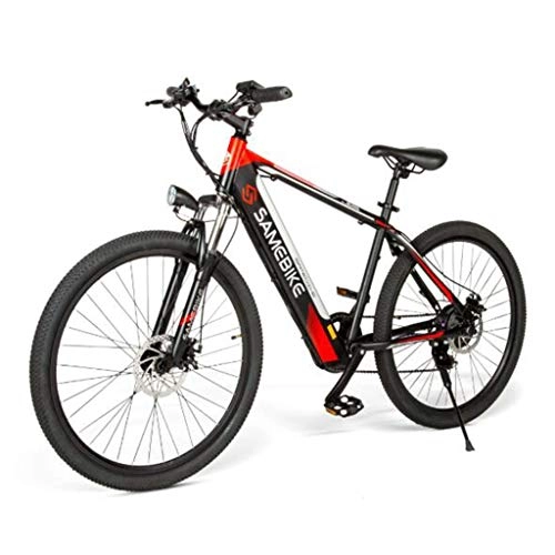 Electric Bike : Gaoyanhang Mountain bike-26 inch high carbon steel 150kg 250W LED 36V8AH lithium battery powered pedal electric bike 30km / h (Color : Black)