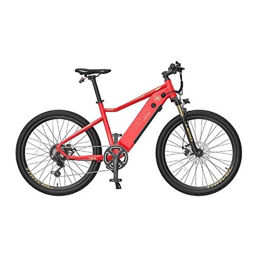 Electric Bike : GASLIKE 26 Inch Electric Mountain Bike for Adult with 48V 10Ah Lithium Ion Battery / 250W DC Motor, Shimano 7S Variable Speed System, Lightweight Aluminum Alloy Frame, Red