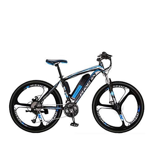 Electric Bike : GASLIKE Adult 26 Inch Electric Mountain Bike, 36V Lithium Battery / 27 speed High-Strength High-Carbon Steel Frame Offroad Electric Bicycle, B, 13.6AH