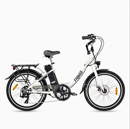 Electric Bike : GASLIKE Adult 26Inch Electric Commuter Bike, 400W 36V Lithium Battery Aluminum Alloy Retro 7 Speed Electric Bicycle, C, 10AH