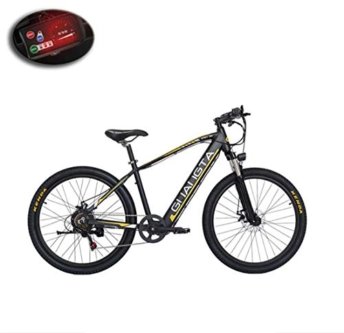 Electric Bike : GASLIKE Adult 27.5 Inch Electric Mountain Bike, 48V Lithium Battery, Aviation High-Strength Aluminum Alloy Offroad Electric Bicycle, 7 Speed, A, 60KM
