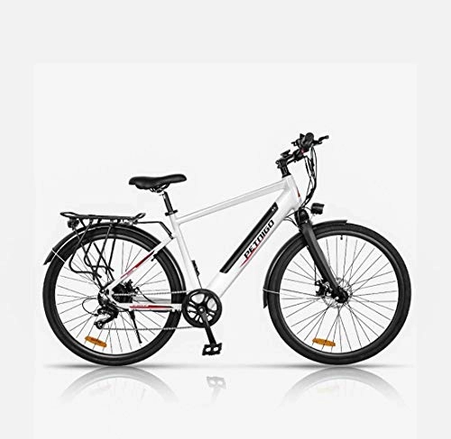 Electric Bike : GASLIKE Adult Electric Mountain Bike, 36V Lithium Battery Aluminum Alloy Retro 6 Speed Electric Commuter Bicycle, With Multifunction LCD Display, A, 14AH