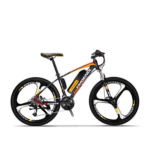 Electric Bike : GASLIKE Adult Electric Mountain Bike, 36V Lithium Battery, High-Strength Steel Frame Offroad Electric Bicycle, 27 Speed 26 Inch Wheels, B1