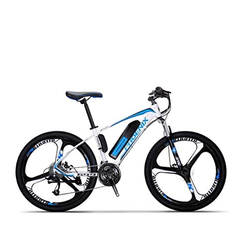 Electric Bike : GASLIKE Adult Electric Mountain Bike, 36V Lithium Battery, High-Strength Steel Frame Offroad Electric Bicycle, 27 Speed 26 Inch Wheels, C1
