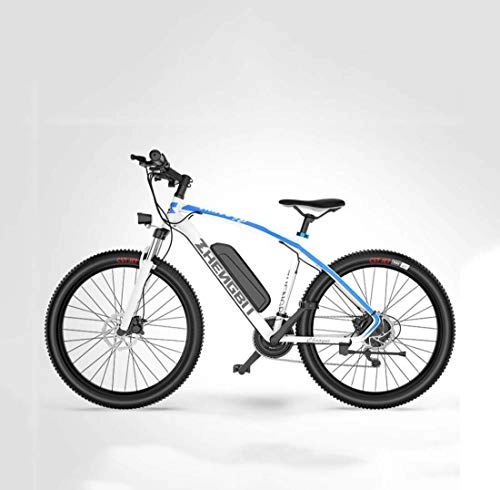 Electric Bike : GASLIKE Adult Electric Mountain Bike, 48V Lithium Battery, Aviation High-Strength Aluminum Alloy Offroad Electric Bicycle, 27 Speed 26 Inch Wheels, C