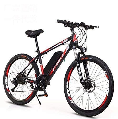 Electric Bike : GASLIKE Electric Mountain Bike for Adults, 26 Inch Electric Bike Bicycle with Removable 36V 8AH / 10 AH Lithium-Ion Battery, 21 / 27 Speed Shifter, A, 21 speed 36V8Ah