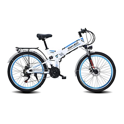 Electric Bike : GDSKL Electric Bicycle Moped Bicycle Mountain Bike 48V Lithium Battery Folding It Applies to Outdoor Family Travel Administrative / A / 26 inch K Type Spoke Wheel