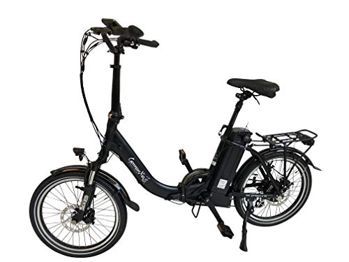 Electric Bike : GermanXia electric folding bike Mobilemaster Touring CH-15.6 7 G Shimano 20 inches with / without throttle grip, eTurbo of 250 watts and HR drive, up to 140 km range according to StVZO, Silver, Ohne Gasdrehgriff
