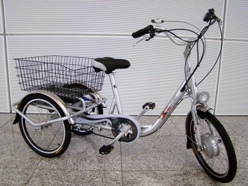 Electric Bike : GermanXia Three-Wheeled Shopping Bike, CF 3G, 20 Inches, Range up to 65km