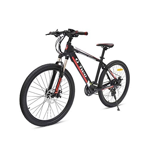Electric Bike : GG 26'' Pedal Assist Electric Bicycle, 48V / 36V, 7.8Ah / 8.7Ah Built-in Lithium Battery, 21 / 27 Speed, 250W / 350W Brushless Motor, Dis-Brake & Hydraulic Brake(Black SW, 21S 350W 48V8.7Ah)