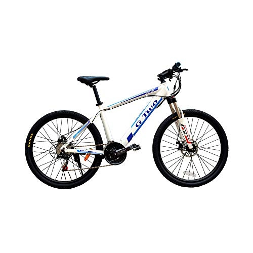 Electric Bike : GG 26'' Pedal Assist Electric Bicycle, 48V / 36V, 7.8Ah / 8.7Ah Built-in Lithium Battery, 21 / 27 Speed, 250W / 350W Brushless Motor, Dis-Brake & Hydraulic Brake(White SW, 21S 250W 36V7.8Ah)