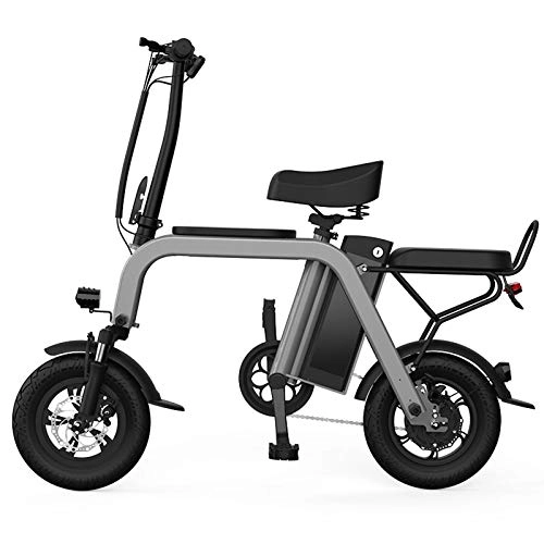 Electric Bike : GGFHH Folding Electric Bike 12" Tire Electric Bike 350W Powerful Motor 48V Removable Battery Ebike For Adults And Teenager Aluminum Alloy Frame