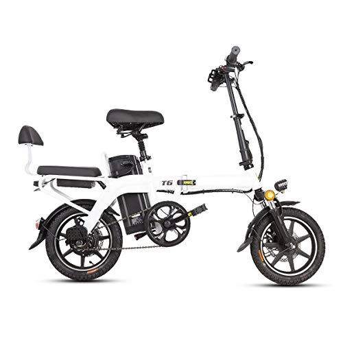 Electric Bike : GGXX Electric Bike 48V 350W Portable Folding Waterproof Bicycle Speed 25km / H Power-Assisted Endurance 160km With Removable Battery LCD Display Thickened Seat