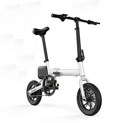 Electric Bike : GHGJU Bicycle 12 inch folding electric bicycle adult power battery car Suitable for everyday sports and self-exercise bicycles