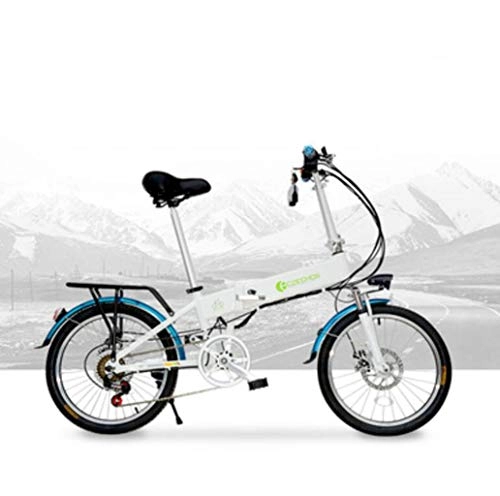 Electric Bike : GHGJU Electric bicycle bicycle folding electric bicycle 20 inch adult portable single car Suitable for everyday sports and cycling