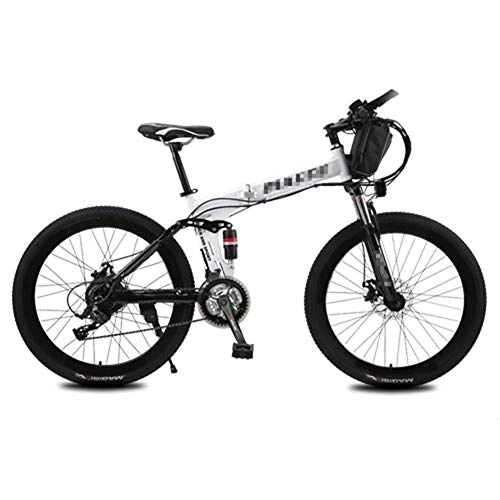 Electric Bike : GJJSZ Electric Mountain Bike with Removable Large Capacity Lithium-Ion Battery (36V 250W), Electric Bike 21 Speed Gear And Three Working Modes