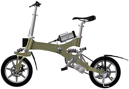 Electric Bike : GJJSZ Folding Electric Bike, Lightweight And Aluminum Folding Bike with Pedals Lithium Battery Bike Outdoors Adventure Mini Sports Electric Bike