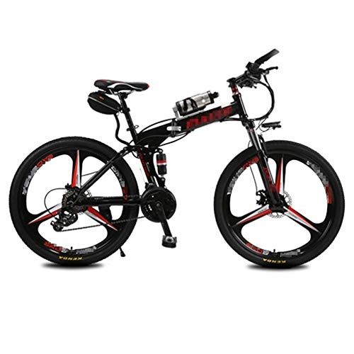 Electric Bike : GJJSZ Upgraded Electric Mountain Bike, 250W 26'' Electric Bicycle with Removable 36V 6.8 AH Lithium-Ion Battery, 21 Speed Shifter