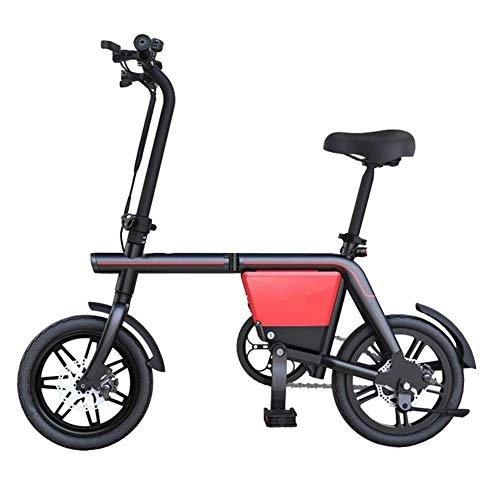 Electric Bike : Gmadostoe Folding Electric Bike, Adult Bicycle Body 3 Modes with Removable Battery, Aluminium Frame And Disc Brakes Maximum Speed 20 KM / H, Battery~10Ah