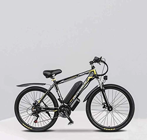 Electric Bike : GMZTT Unisex Bicycle Adult 26 Inch Electric Mountain Bicycle, 48V Lithium Battery Aluminum Alloy Electric Bicycle, 27 Speed With LCD Display / Oil Brake (Size : 10AH)