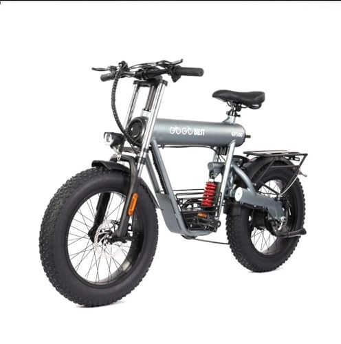 Electric Bike : GOGOBEST GF500 Electric Bicycle 20 * 4.0 Inch Fat Tire 48V 20Ah Battery 90-100KM Max Range Shimano 7-Speed Transmission Dual Disc Brake