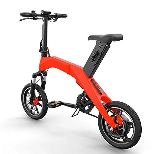 Electric Bike : Gpzj Electric Scooter 8 Inch 36V Folding E-Bike with 6.6Ah Lithium Battery, City Bicycle Max Speed 25 Km / H, Disc Brakes