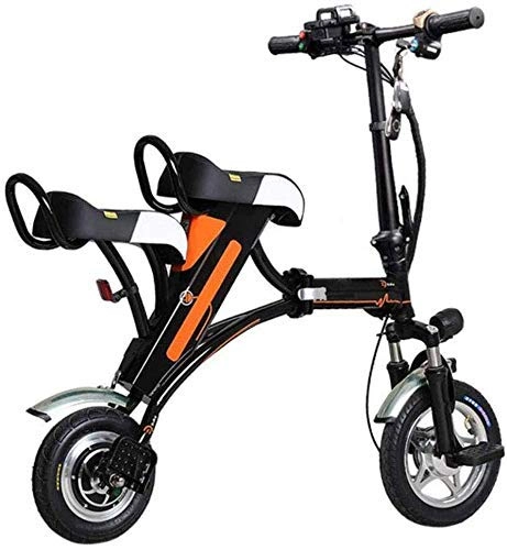 Electric Bike : Gpzj Folding Electric Bike, 12 Inch Aluminum Alloy Frame Light Folding City Bicycle Convenient And Fast Commuting Easy Folding And Carry Design